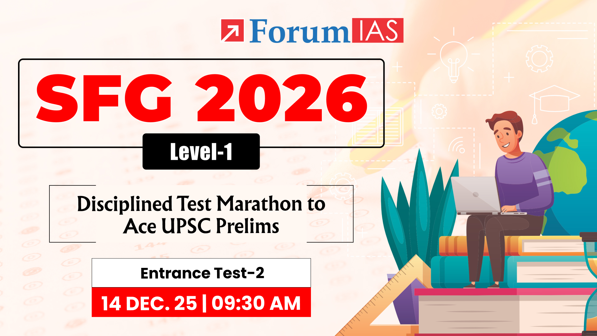 SFG 2026 Level-1 Entrance Test-2 (14th Dec. 2025 at 9:30 AM)